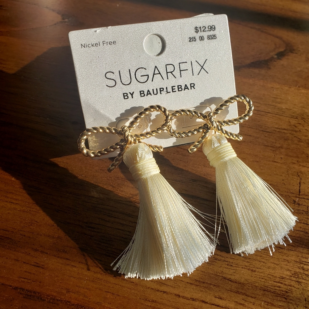 Sugarfix By BaubleBar Bow w/Tassel Earrings